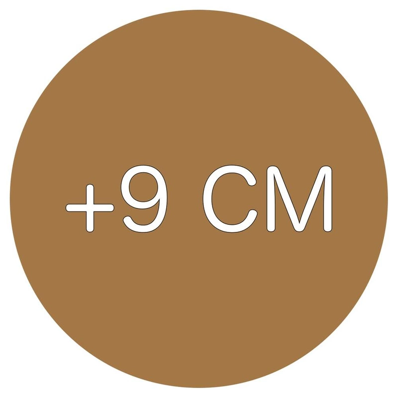 Angepasst : 9 cm